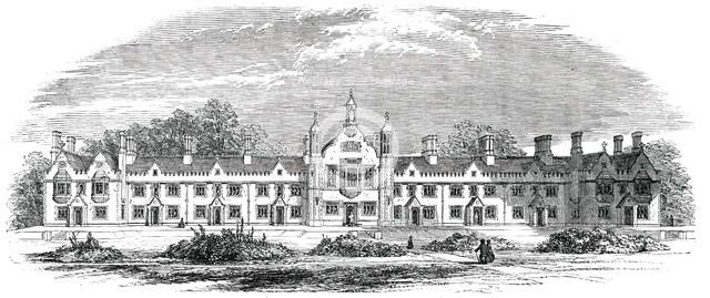 The Aged Freemasons' Asylum, at Croydon: opened on Thursday, 1850. Creator: Unknown.