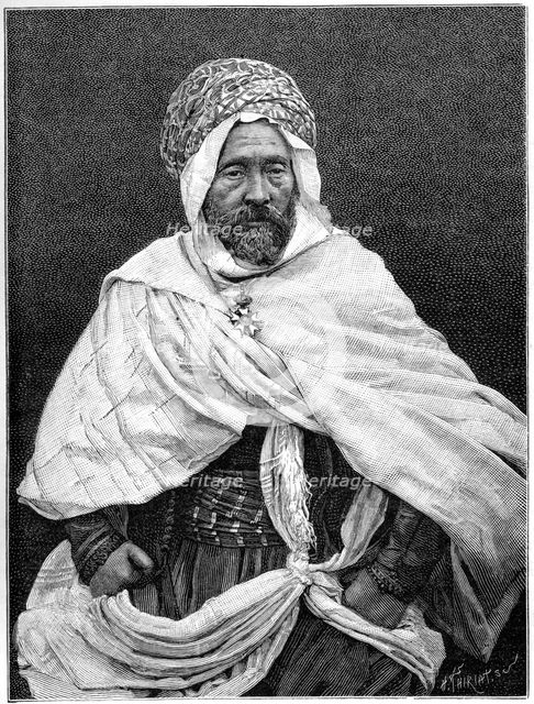 The Agha of Tugurt, c1890. Artist: Henri Thiriat