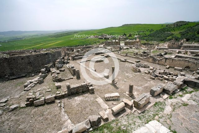 The Aghlabid Baths at Dougga (Thugga), Tunisia. Creator: Samuel Magal.