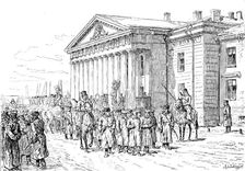 The Agitation in Russia: arrest of students at the Mining Academy, St. Petersburg, 1890. Creator: Unknown