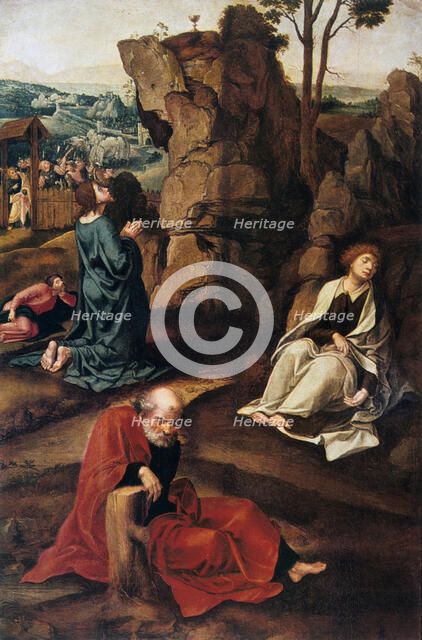 'The Agony in the Garden', 1527-1530.  Artist: Pieter Coecke van Aelst