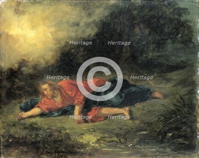 The Agony in the Garden, 1851. Creator: Eugene Delacroix.
