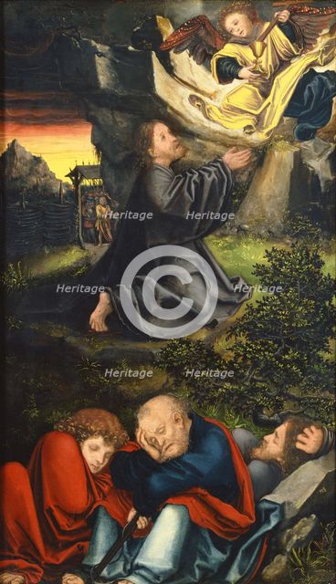The Agony in the Garden, ca 1518. Artist: Cranach, Lucas, the Elder (1472-1553)