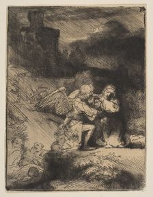The Agony in the Garden, ca. 1652. Creator: Rembrandt Harmensz van Rijn