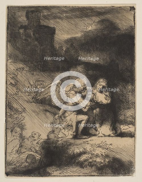 The Agony in the Garden, ca. 1652. Creator: Rembrandt Harmensz van Rijn.