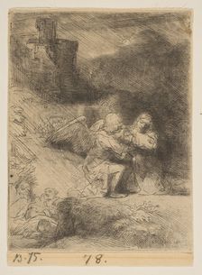 The Agony in the Garden, ca. 1652. Creator: Rembrandt Harmensz van Rijn