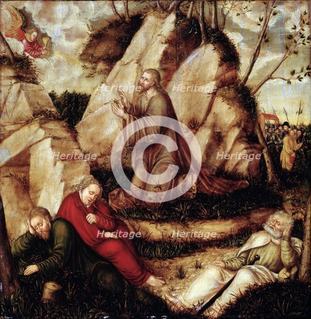 The Agony in the Garden. Artist: Cranach, Lucas, the Elder (1472-1553)