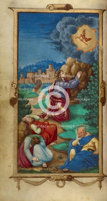 The Agony in the Garden; Book of Hours, 1544. Creator: Unknown.