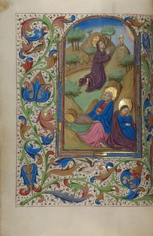 The Agony in the Garden; Book of Hours, about 1450-1455. Creator: Master of the Lee Hours