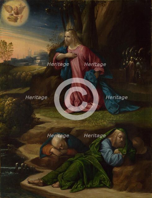 The Agony in the Garden, Between 1520 and 1539. Artist: Garofalo, Benvenuto Tisi da (1481-1559)