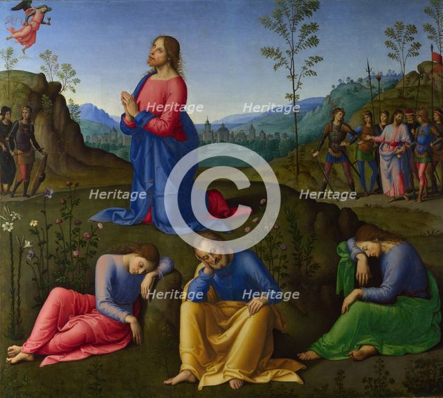 The Agony in the Garden, c. 1502-1503. Artist: Lo Spagna, (Giovanni di Pietro) (1450-1528)