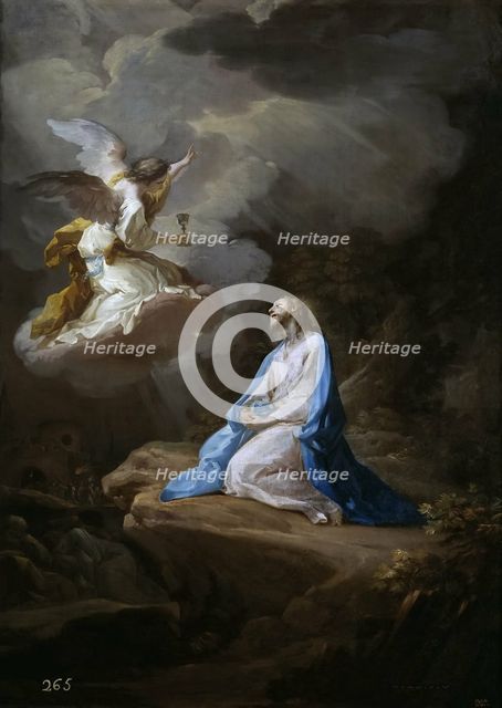 The Agony in the Garden, c. 1754. Creator: Giaquinto, Corrado (1703-1766).