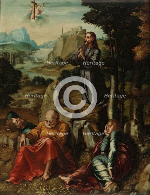 The Agony in the Garden, c1545. Creator: Luis de Morales.