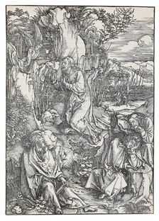 The Agony in the Garden, from the series "The Great Passion", c. 1496. Creator: Dürer, Albrecht (1471-1528)