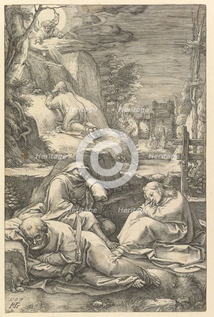 The Agony in the Garden, from The Passion of Christ, 1597. Creator: Hendrik Goltzius.