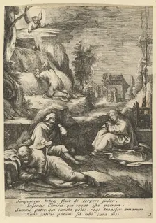 The Agony in the Garden, from The Passion of Christ, mid 17th century. Creator: Nicolas Cochin