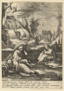 The Agony in the Garden, from The Passion of Christ, mid 17th century. Creator: Nicolas Cochin