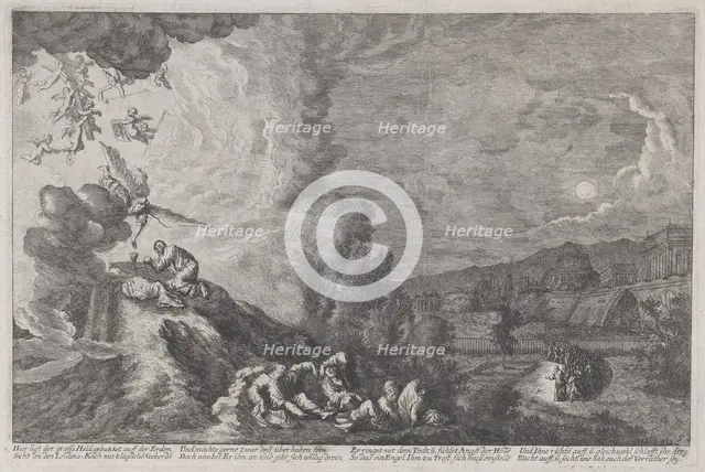 The Agony in the Garden, from 'Iconographia', 1670. Creator: Melchior Küsel.