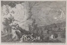 The Agony in the Garden, from Iconographia 1670. Creator: Melchior Küsel