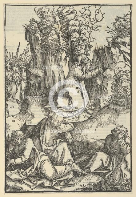 The Agony in the Garden, from Speculum passionis domini nostri Ihesu Christi, 1507. Creator: Hans Schäufelein the Elder.