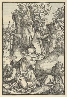 The Agony in the Garden, from Speculum passionis domini nostri Ihesu Christi, 1507. Creator: Hans Schäufelein the Elder