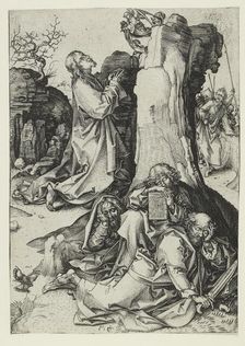 The Agony in the Garden, late 15th century. Artist: Martin Schongauer