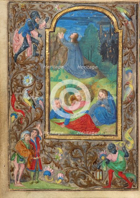 The Agony in the Garden; Prayer Book of Charles the Bold, about 1471. Creator: Master of Mary of Burgundy.