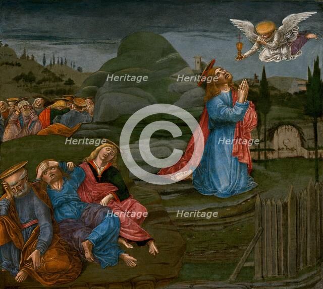 The Agony in the Garden, probably 1491. Creator: Benvenuto di Giovanni.
