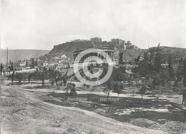 The Agora and Acropolis, Athens, Greece, 1895.  Creator: Unknown.