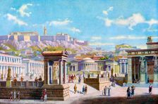 The agora below the Acropolis, Athens, Greece, 1933-1934