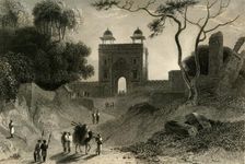 The Agra Gate, Chauter Serai 1835. Creator: William Daniell