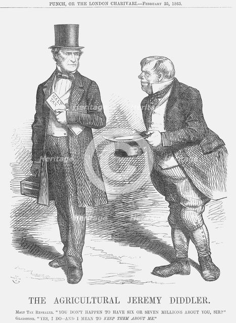'The Agricultural Jeremy Diddler', 1865. Creator: John Tenniel.