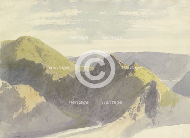 The Ahr Valley near Altenahr, 1858. Creator: Carl Theodor Reiffenstein.