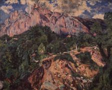 The Ai-Petri Mountain, 1926. Artist: Lentulov, Aristarkh Vasilyevich (1882-1943)