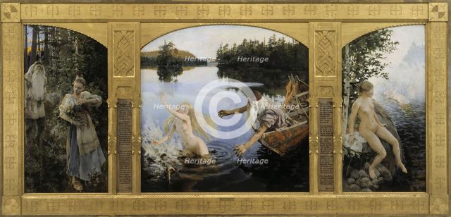 The Aino Triptych, 1891. Artist: Gallen-Kallela, Akseli (1865-1931)