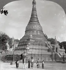The Aindow Yak Pagoda, Mandalay, Burma, 1908. Artist: Stereo Travel Co