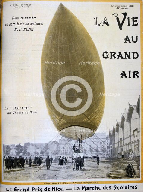 The airship of Pierre and Paul Lebaudy, France, 1903. Artist: Unknown