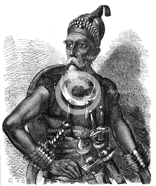 The Akali of the Sikhs - from a drawing by Marshall Claxton, 1857. Creator: Unknown.