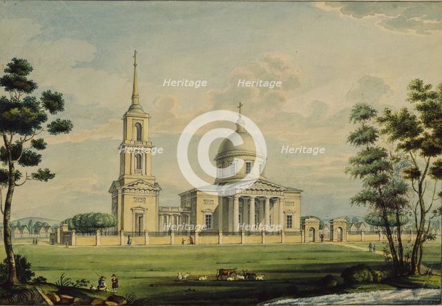 The Akhtyrka estate, 1827. Artist: Kutepov, Alexander Sergeyevich (1781-1855)
