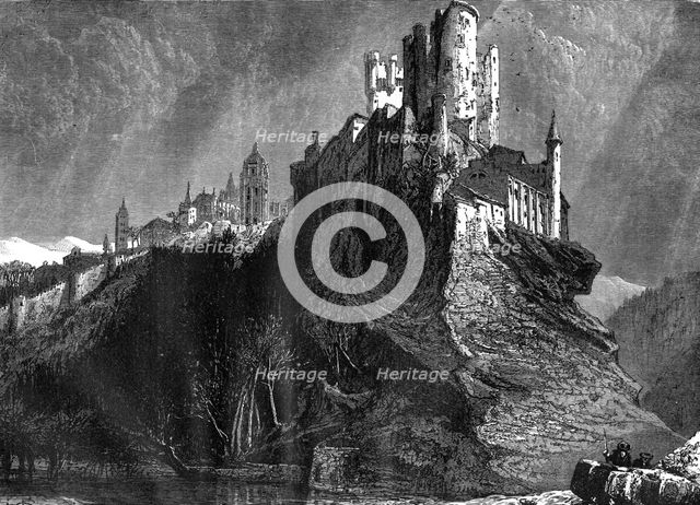 The Alcazar of Segovia, Spain, 19th century. Artist: Harry Fenn