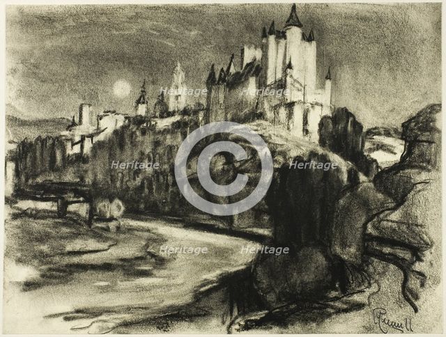 The Alcazar, Segovia, c. 1903. Creator: Joseph J Pennell.