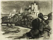 The Alcazar, Segovia, c. 1903. Creator: Joseph J Pennell