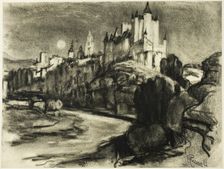 The Alcazar, Segovia, c. 1903. Creator: Joseph J Pennell
