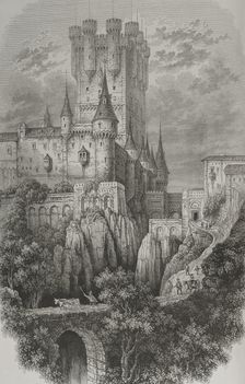 The Alcazar, Segovia, Spain, 1856. Creator: Wiesener