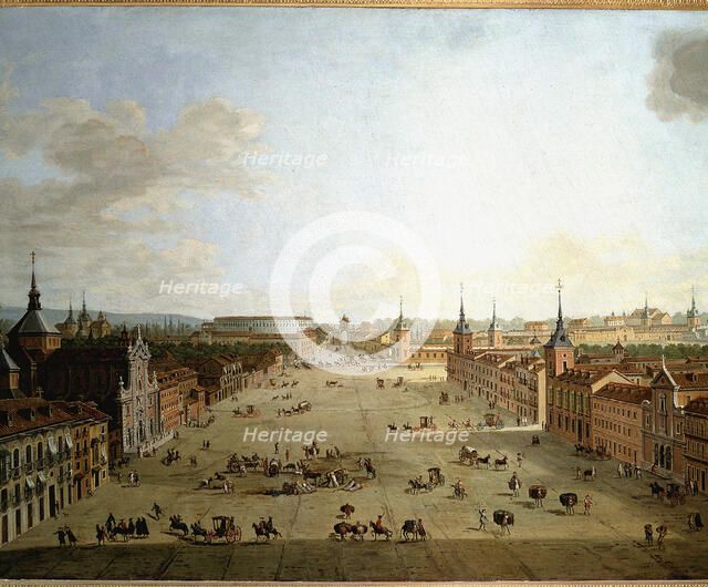 The Alcalá street', oil on canvas.