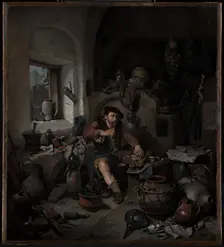 The Alchemist, 1663. Creator: Cornelis Bega