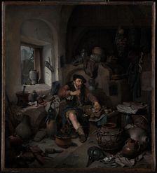 The Alchemist, 1663. Creator: Cornelis Bega