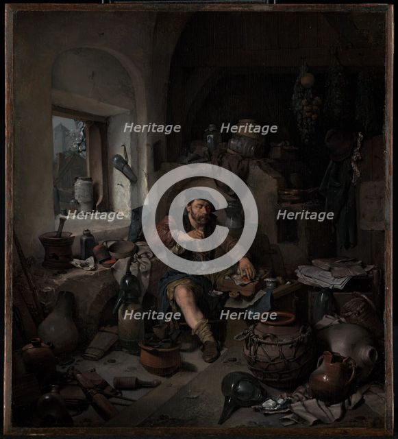 The Alchemist, 1663. Creator: Cornelis Bega.