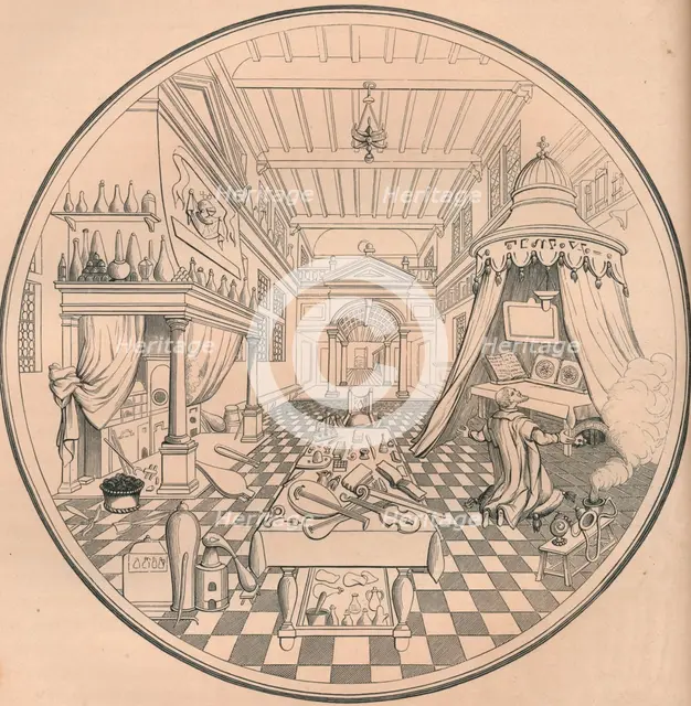 The Alchemist, 16th century, (1849). Creator: Bisson & Cottard.