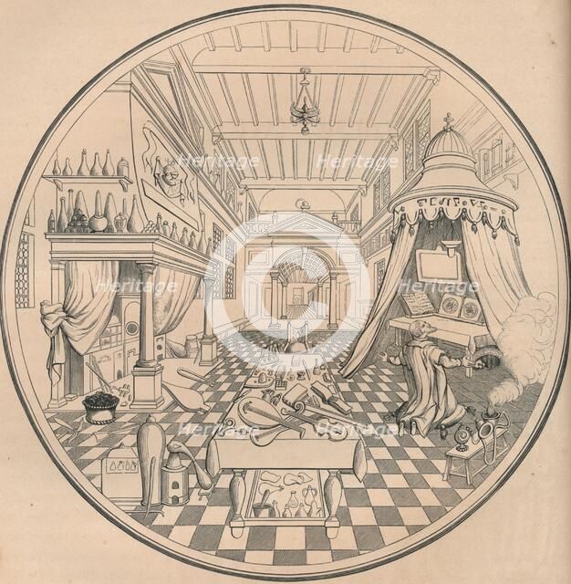 The Alchemist, 16th century, (1849). Creator: Bisson & Cottard.